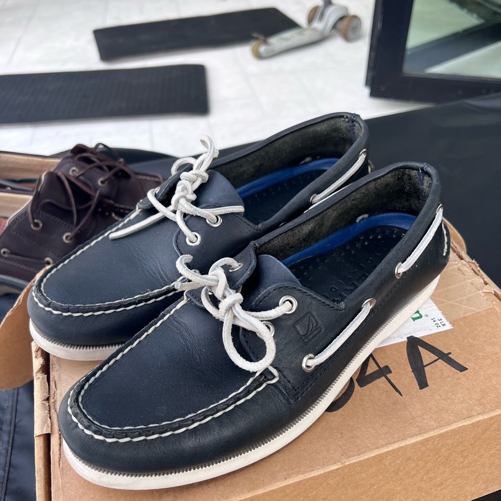 Navy Blue Sperry Shoes